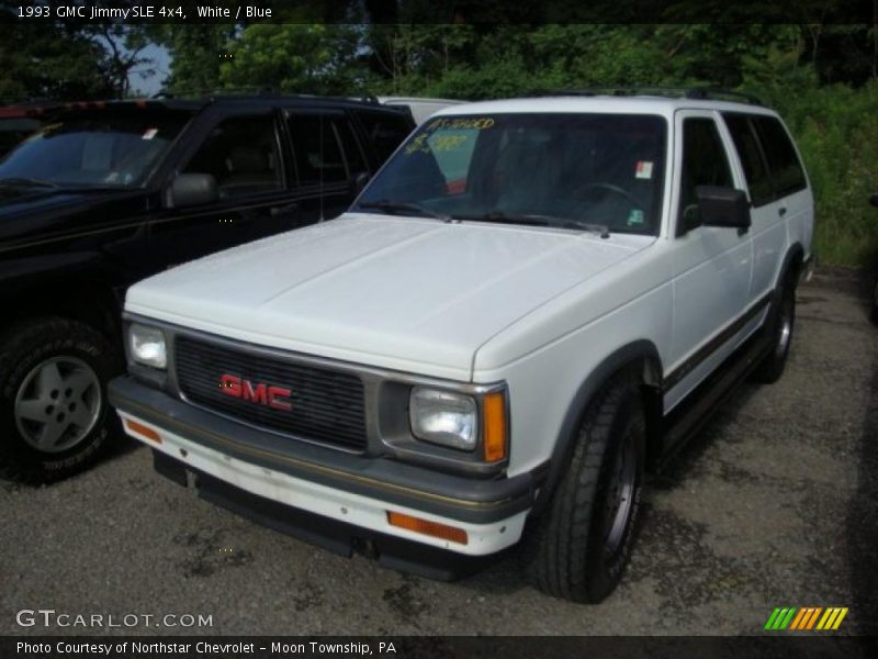 White / Blue 1993 GMC Jimmy SLE 4x4