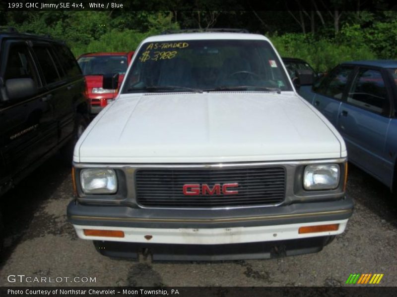 White / Blue 1993 GMC Jimmy SLE 4x4