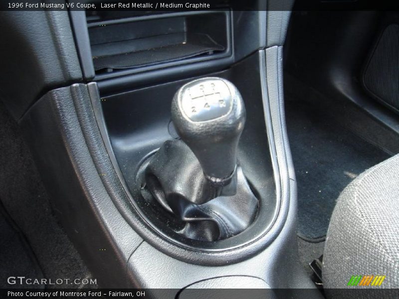 Laser Red Metallic / Medium Graphite 1996 Ford Mustang V6 Coupe
