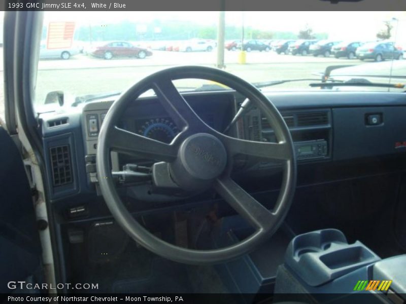 White / Blue 1993 GMC Jimmy SLE 4x4