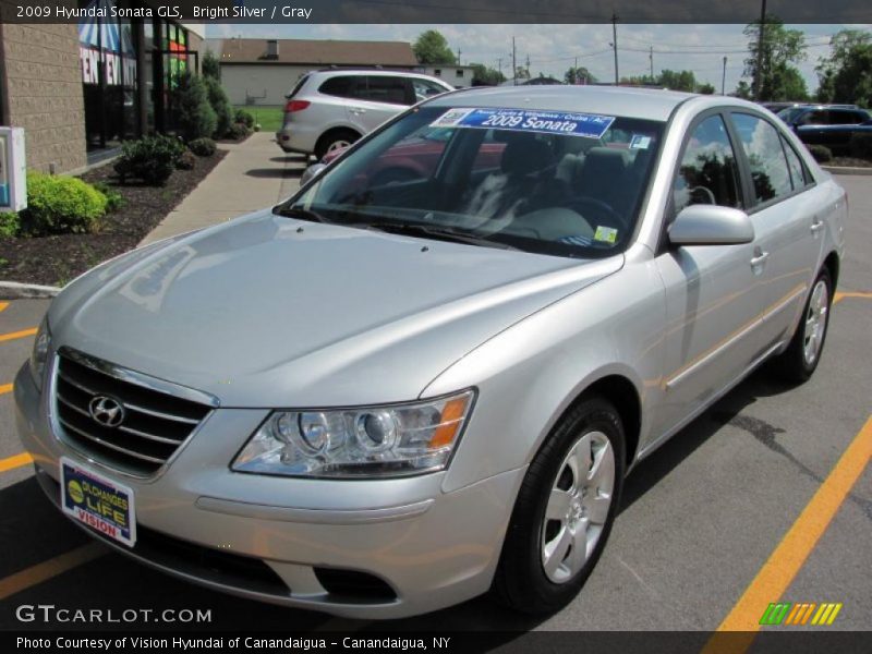 Bright Silver / Gray 2009 Hyundai Sonata GLS