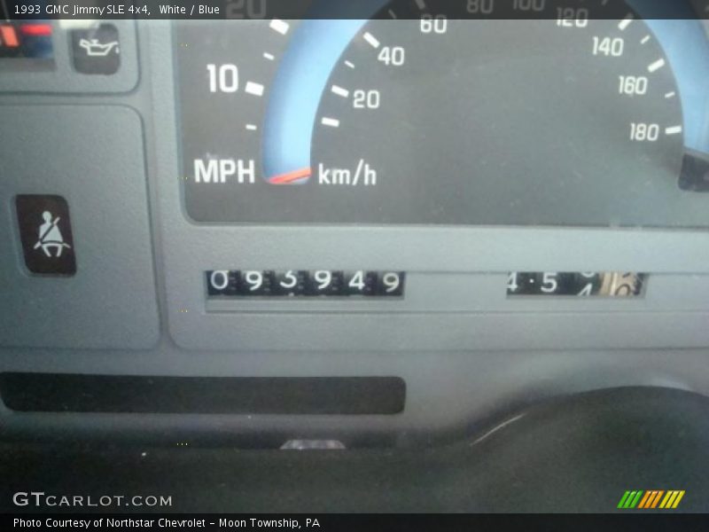 White / Blue 1993 GMC Jimmy SLE 4x4