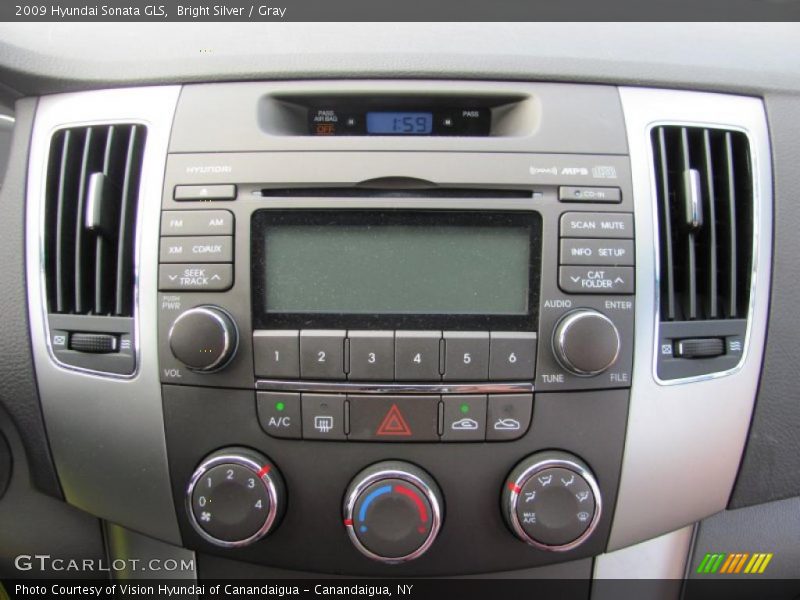 Bright Silver / Gray 2009 Hyundai Sonata GLS