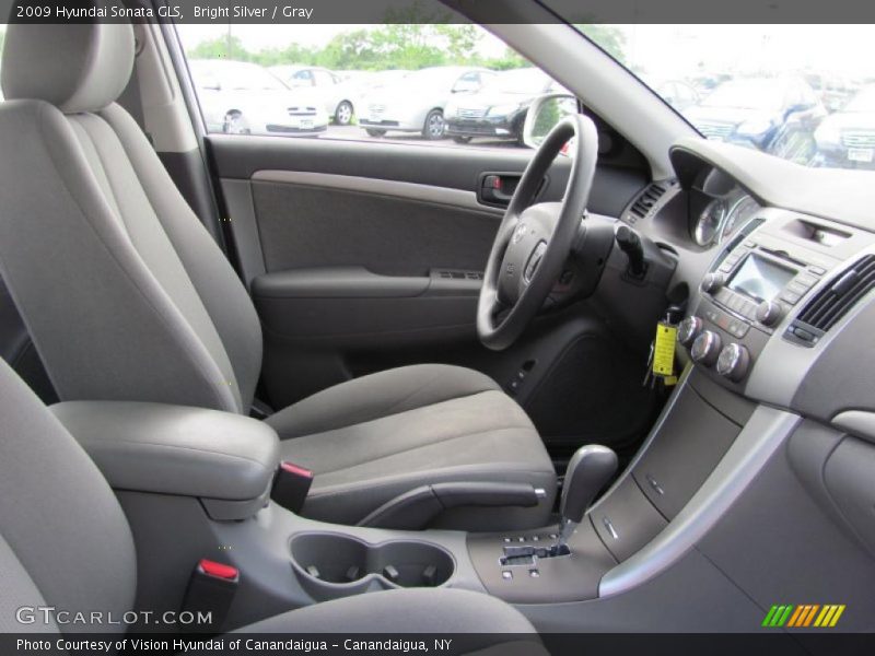 Bright Silver / Gray 2009 Hyundai Sonata GLS
