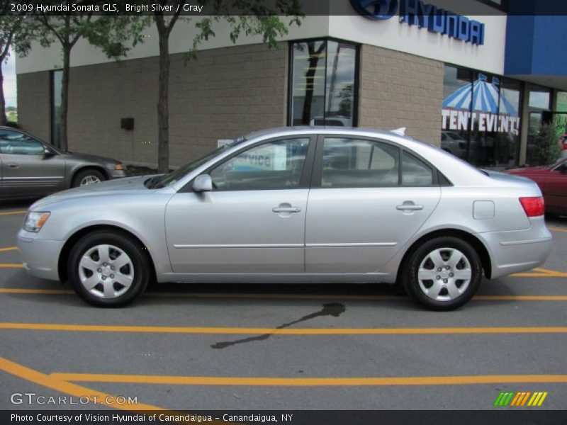 Bright Silver / Gray 2009 Hyundai Sonata GLS
