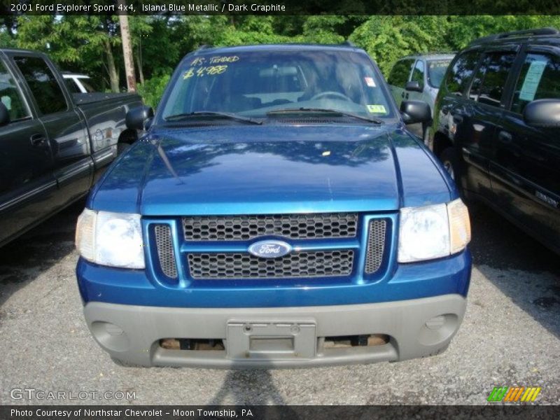 Island Blue Metallic / Dark Graphite 2001 Ford Explorer Sport 4x4