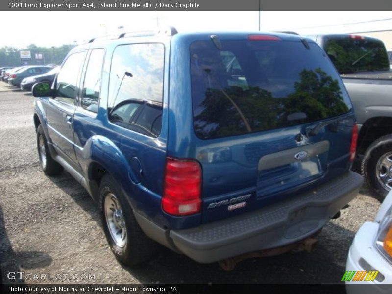 Island Blue Metallic / Dark Graphite 2001 Ford Explorer Sport 4x4