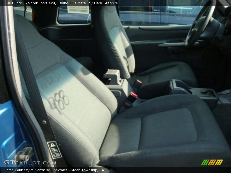 Island Blue Metallic / Dark Graphite 2001 Ford Explorer Sport 4x4