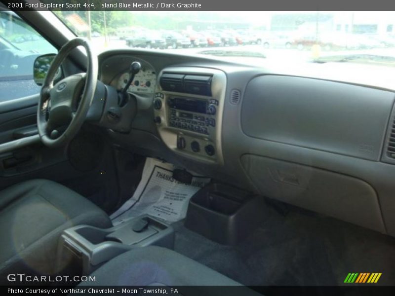 Island Blue Metallic / Dark Graphite 2001 Ford Explorer Sport 4x4