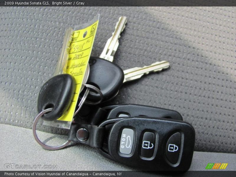 Bright Silver / Gray 2009 Hyundai Sonata GLS