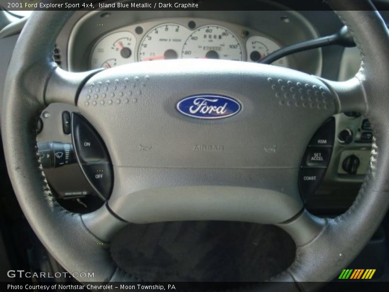 Island Blue Metallic / Dark Graphite 2001 Ford Explorer Sport 4x4