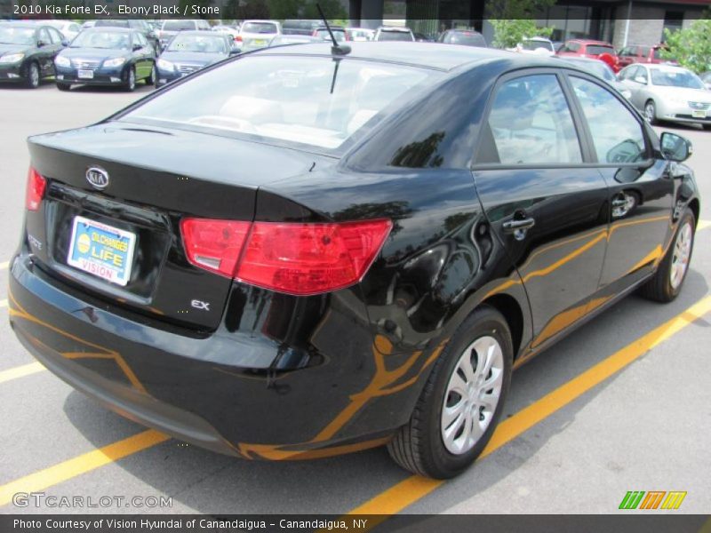 Ebony Black / Stone 2010 Kia Forte EX