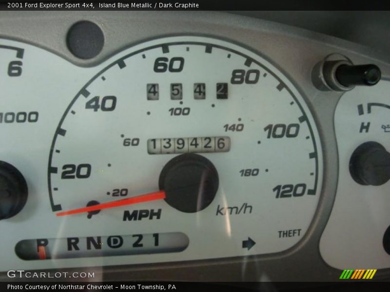 Island Blue Metallic / Dark Graphite 2001 Ford Explorer Sport 4x4