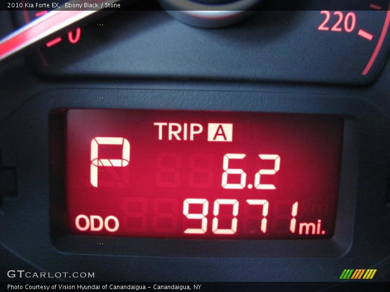 Ebony Black / Stone 2010 Kia Forte EX