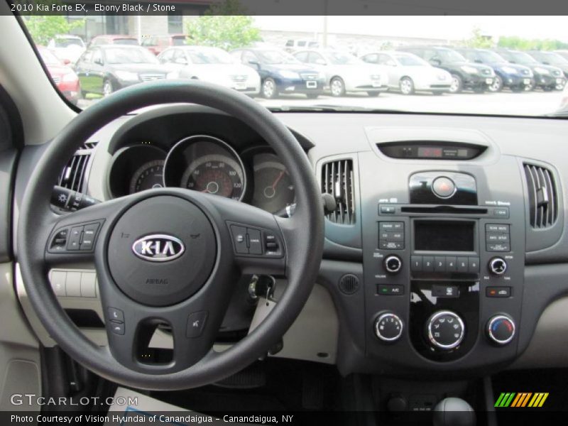 Ebony Black / Stone 2010 Kia Forte EX