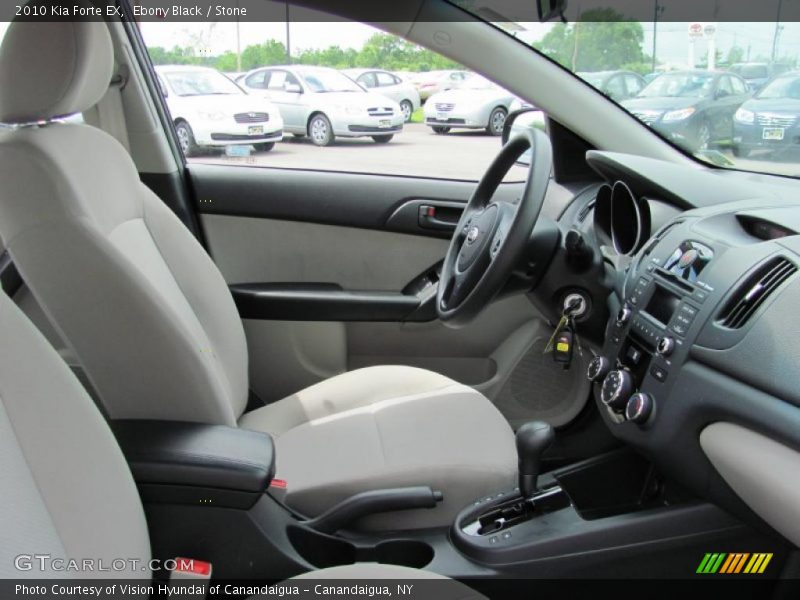 Ebony Black / Stone 2010 Kia Forte EX