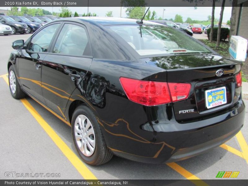 Ebony Black / Stone 2010 Kia Forte EX