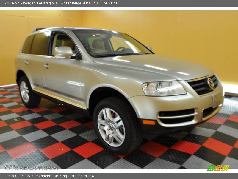 Wheat Beige Metallic / Pure Beige 2004 Volkswagen Touareg V8