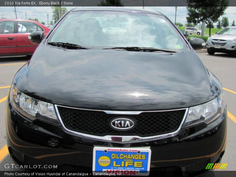 Ebony Black / Stone 2010 Kia Forte EX