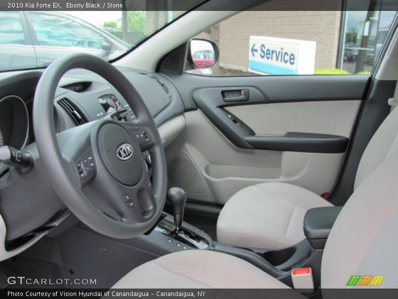 Ebony Black / Stone 2010 Kia Forte EX