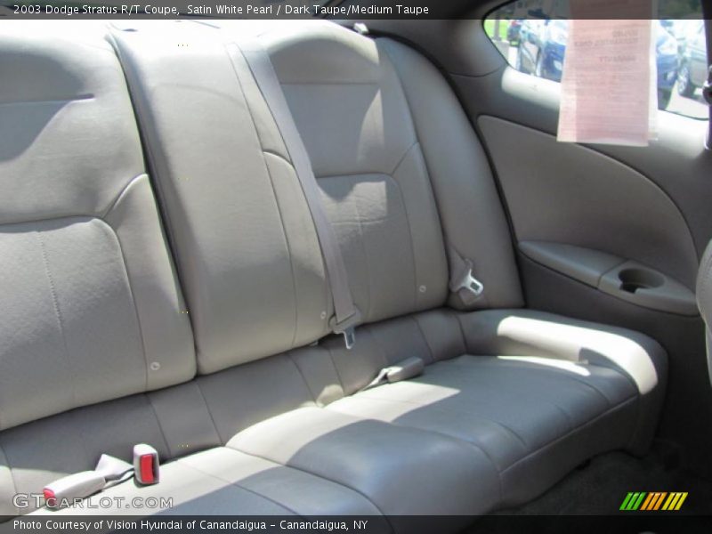 Satin White Pearl / Dark Taupe/Medium Taupe 2003 Dodge Stratus R/T Coupe