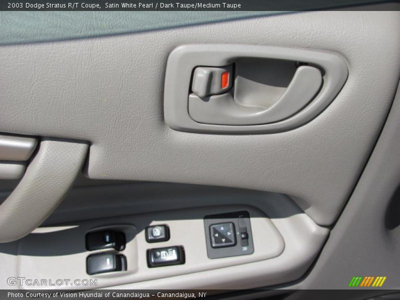 Satin White Pearl / Dark Taupe/Medium Taupe 2003 Dodge Stratus R/T Coupe