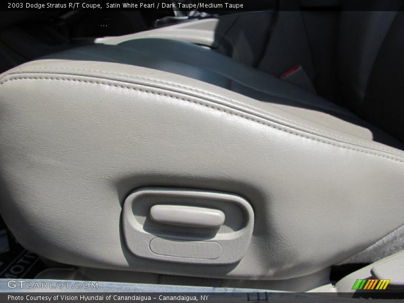 Satin White Pearl / Dark Taupe/Medium Taupe 2003 Dodge Stratus R/T Coupe
