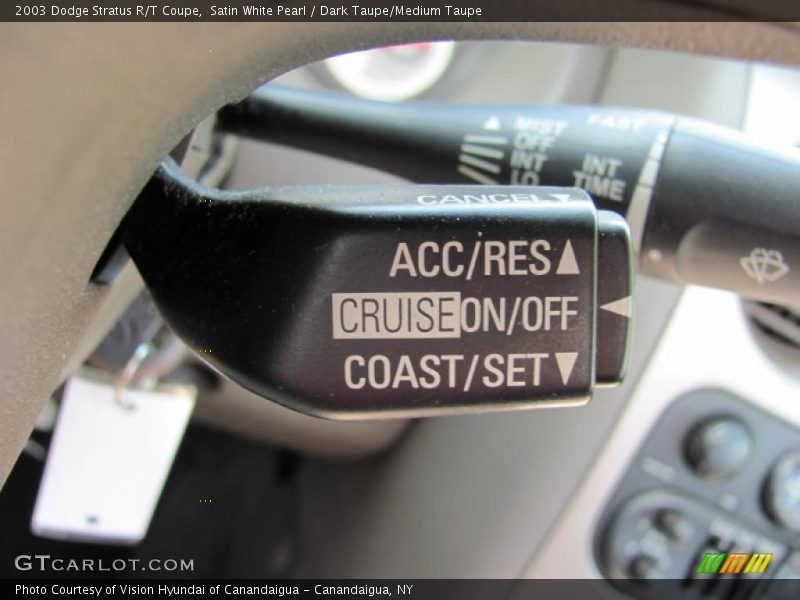 Satin White Pearl / Dark Taupe/Medium Taupe 2003 Dodge Stratus R/T Coupe