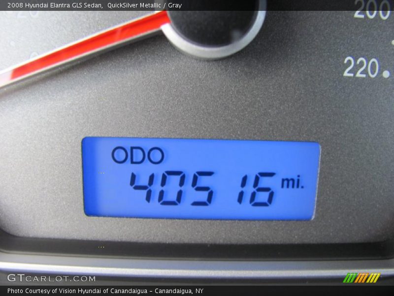 QuickSilver Metallic / Gray 2008 Hyundai Elantra GLS Sedan
