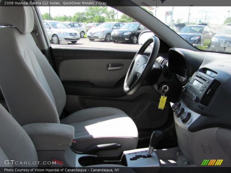 QuickSilver Metallic / Gray 2008 Hyundai Elantra GLS Sedan
