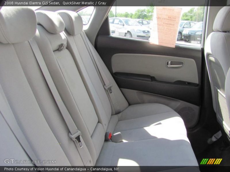 QuickSilver Metallic / Gray 2008 Hyundai Elantra GLS Sedan