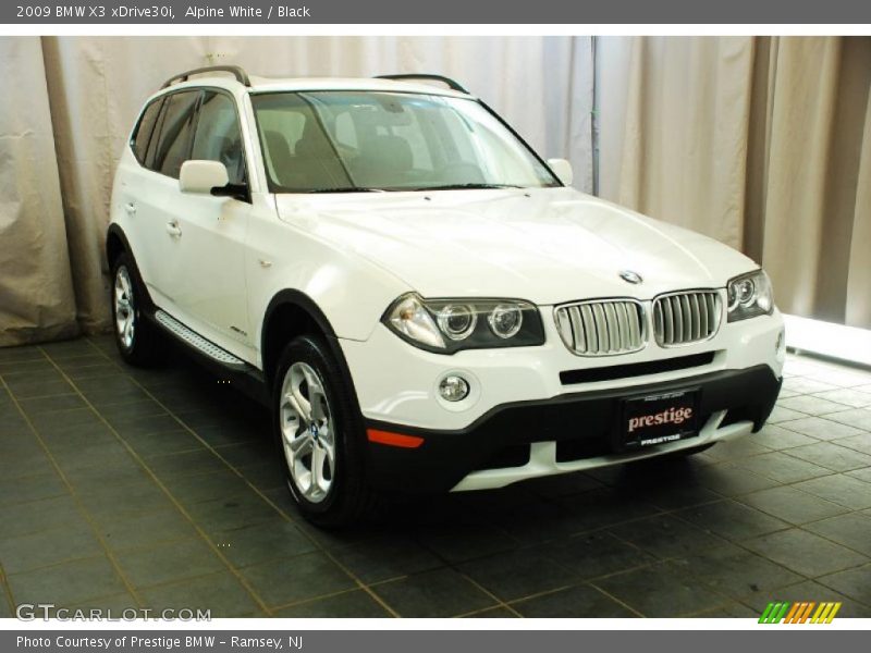 Alpine White / Black 2009 BMW X3 xDrive30i