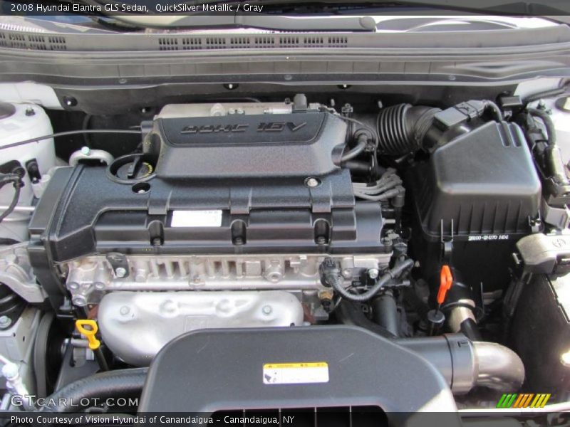 QuickSilver Metallic / Gray 2008 Hyundai Elantra GLS Sedan