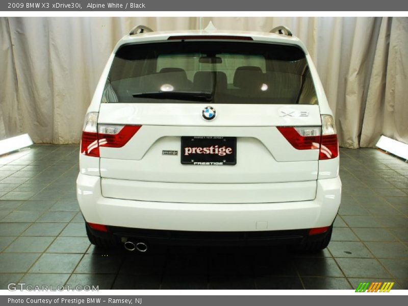 Alpine White / Black 2009 BMW X3 xDrive30i