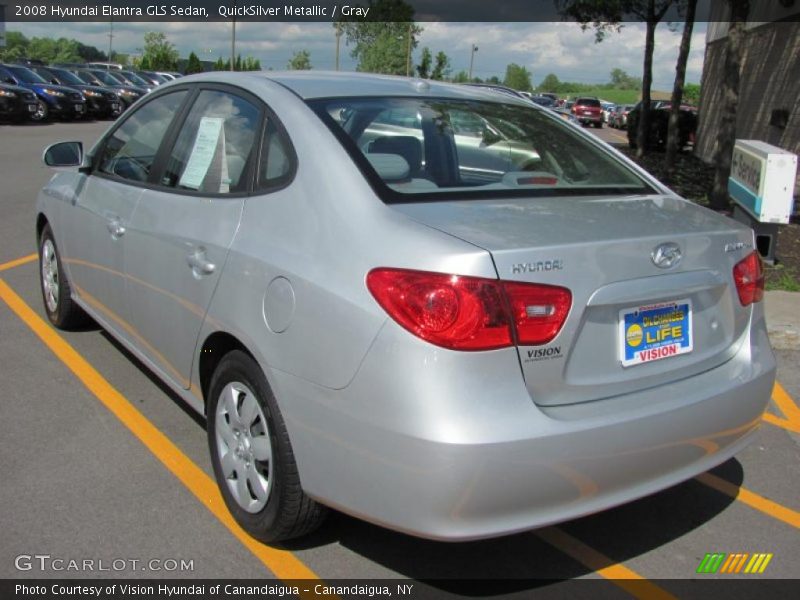 QuickSilver Metallic / Gray 2008 Hyundai Elantra GLS Sedan