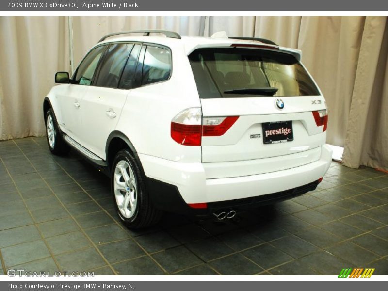 Alpine White / Black 2009 BMW X3 xDrive30i