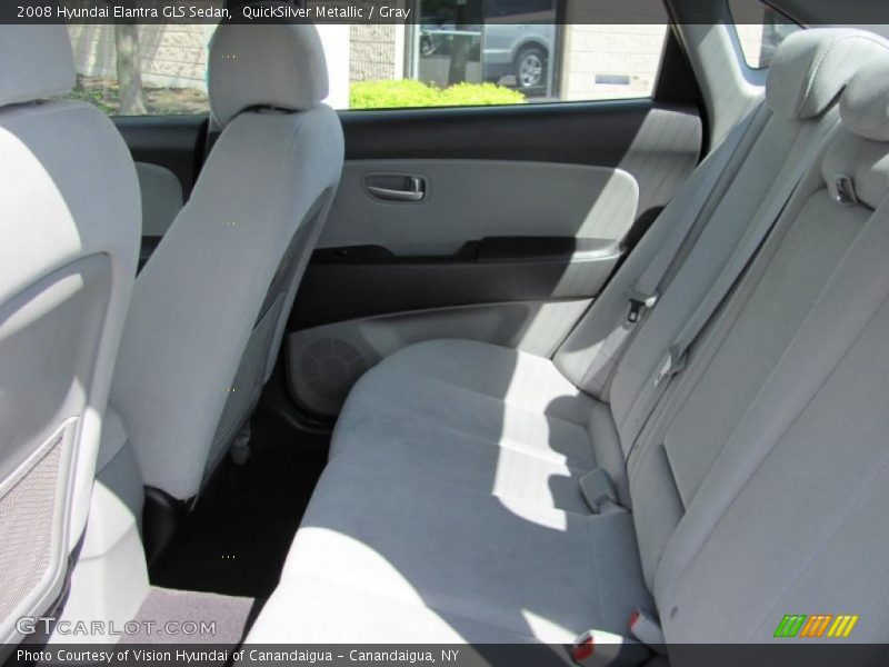 QuickSilver Metallic / Gray 2008 Hyundai Elantra GLS Sedan
