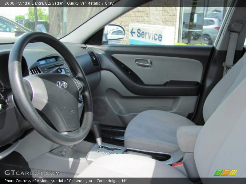 QuickSilver Metallic / Gray 2008 Hyundai Elantra GLS Sedan