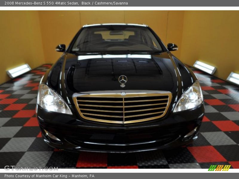 Black / Cashmere/Savanna 2008 Mercedes-Benz S 550 4Matic Sedan