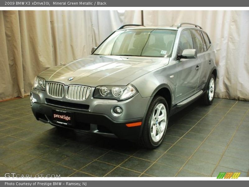 Mineral Green Metallic / Black 2009 BMW X3 xDrive30i