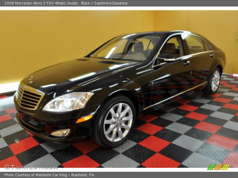 Black / Cashmere/Savanna 2008 Mercedes-Benz S 550 4Matic Sedan
