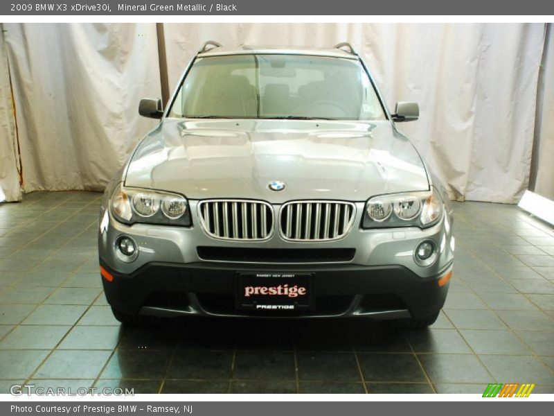 Mineral Green Metallic / Black 2009 BMW X3 xDrive30i