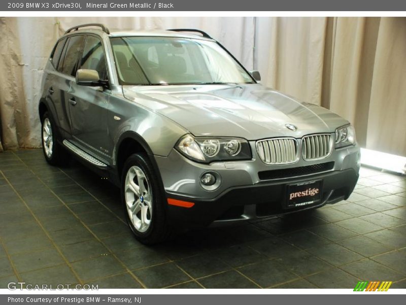 Mineral Green Metallic / Black 2009 BMW X3 xDrive30i