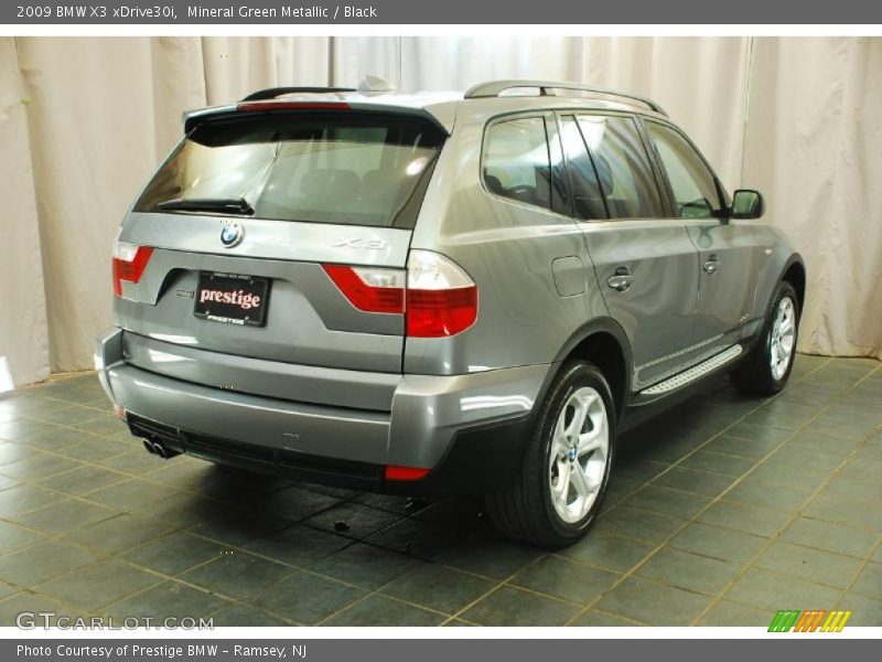 Mineral Green Metallic / Black 2009 BMW X3 xDrive30i