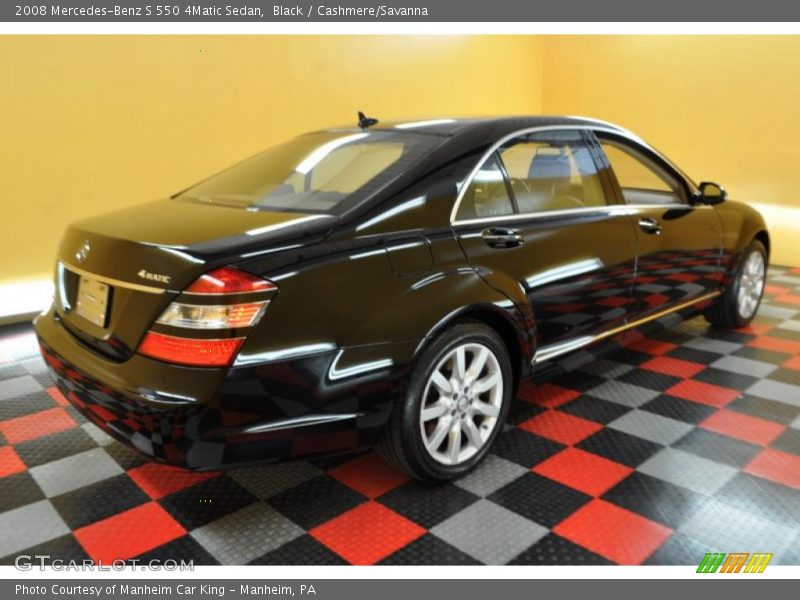Black / Cashmere/Savanna 2008 Mercedes-Benz S 550 4Matic Sedan