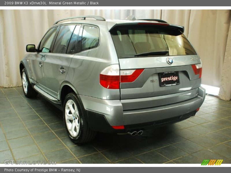 Mineral Green Metallic / Black 2009 BMW X3 xDrive30i