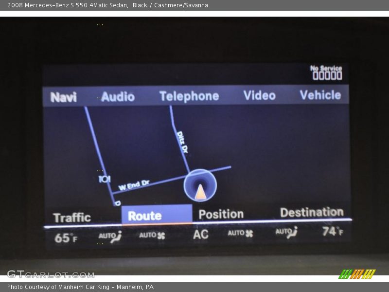 Black / Cashmere/Savanna 2008 Mercedes-Benz S 550 4Matic Sedan