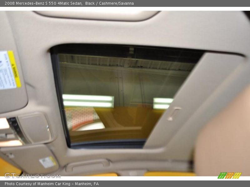 Black / Cashmere/Savanna 2008 Mercedes-Benz S 550 4Matic Sedan