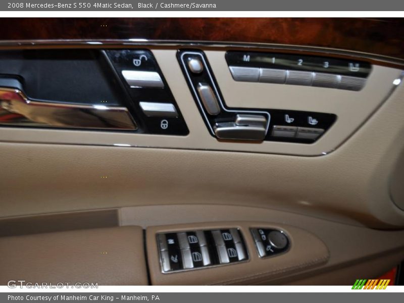 Black / Cashmere/Savanna 2008 Mercedes-Benz S 550 4Matic Sedan