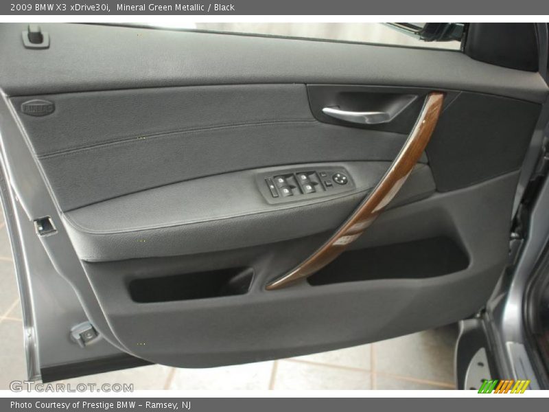Mineral Green Metallic / Black 2009 BMW X3 xDrive30i